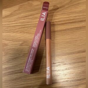 ILIA Lipstick + Lip Liner Crayon Color: Untitled - neutral beige Full Size NIB
